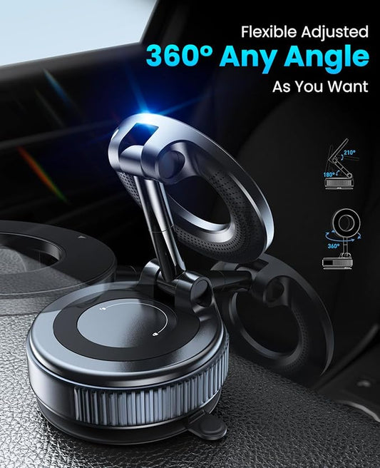 Magnetic Suction Cup Phone Holder, Suitable for