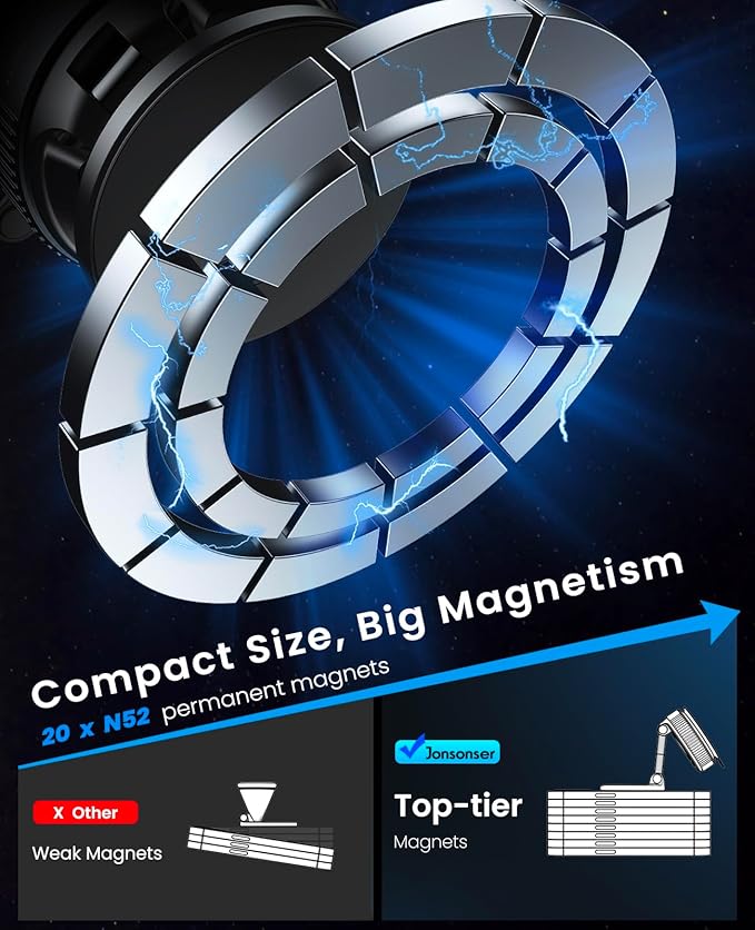 Magnetic Suction Cup Phone Holder, Suitable for