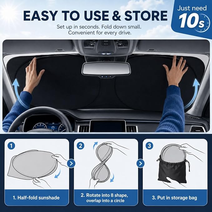 Car Windscreen Sun Shade