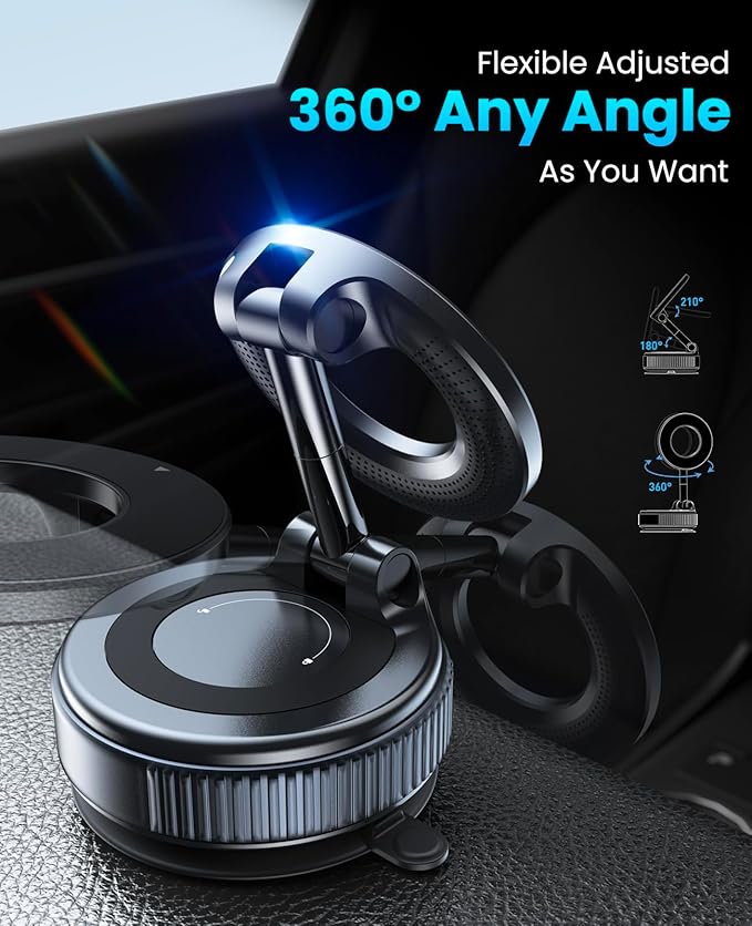 Magnetic Suction Cup Phone Holder, Suitable for